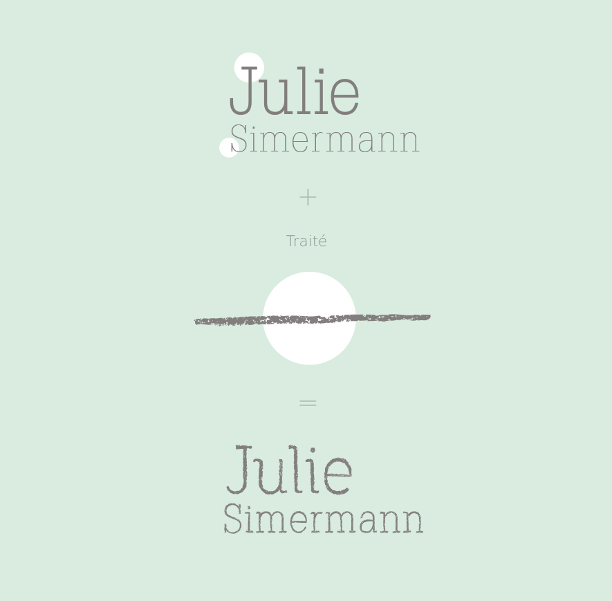Julie Simermann identité visuelle Branding Logo