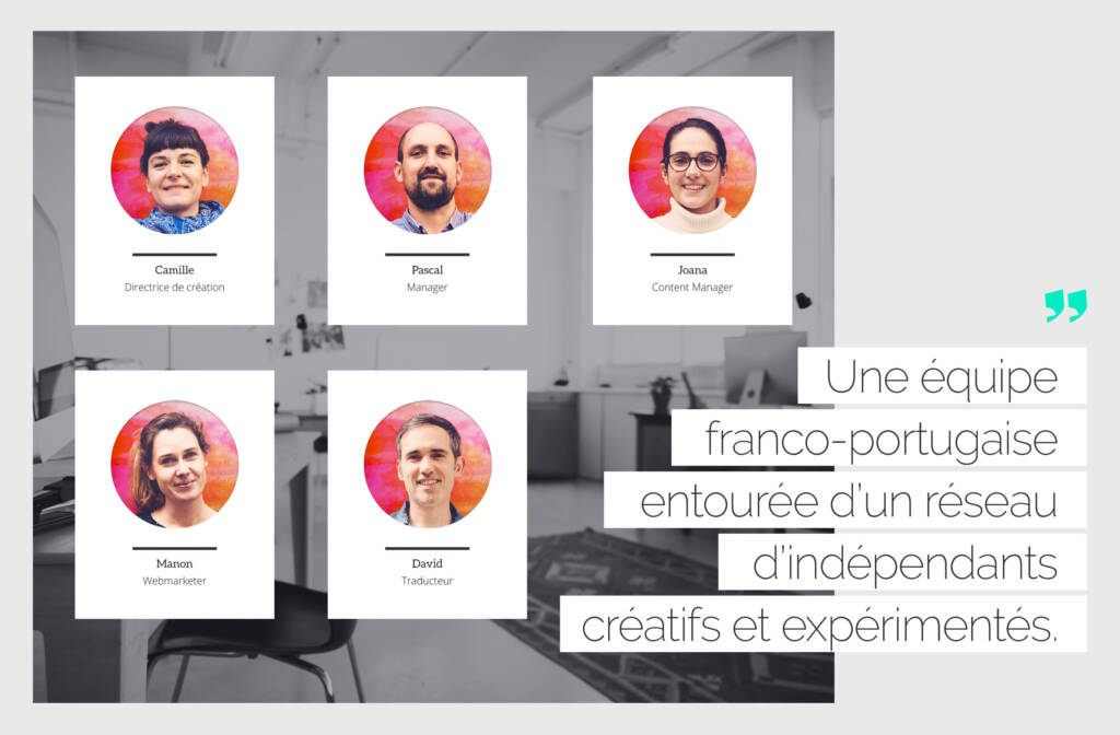 agence de communication à Lisbonne - Équipe
