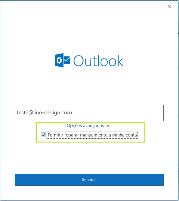 e-mail com o outllook