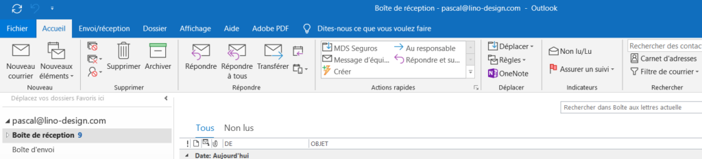 configurer outlook - fichier
