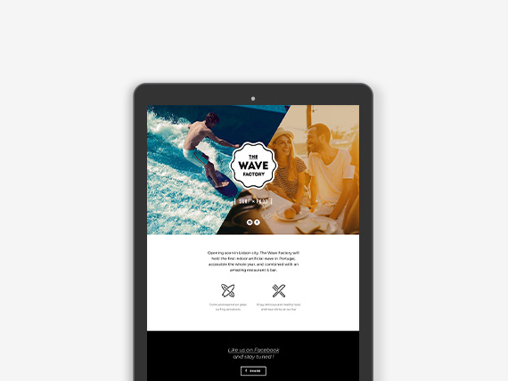 The Wave Factory - Landing Page