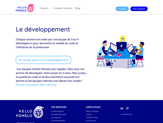 Hello Pomelo - developpement web - Li-Nó Design - Hello Pomelo Site web