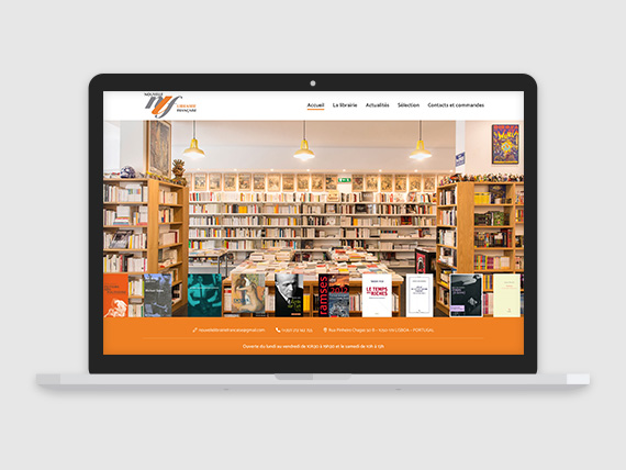 Nouvelle Librairie Française site vitrine Wordpress