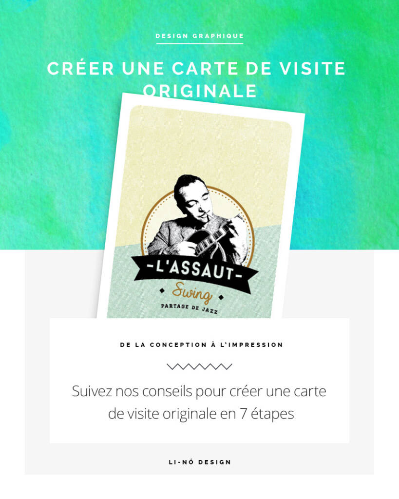 Créer une carte de visite originale - Li-Nó Design
