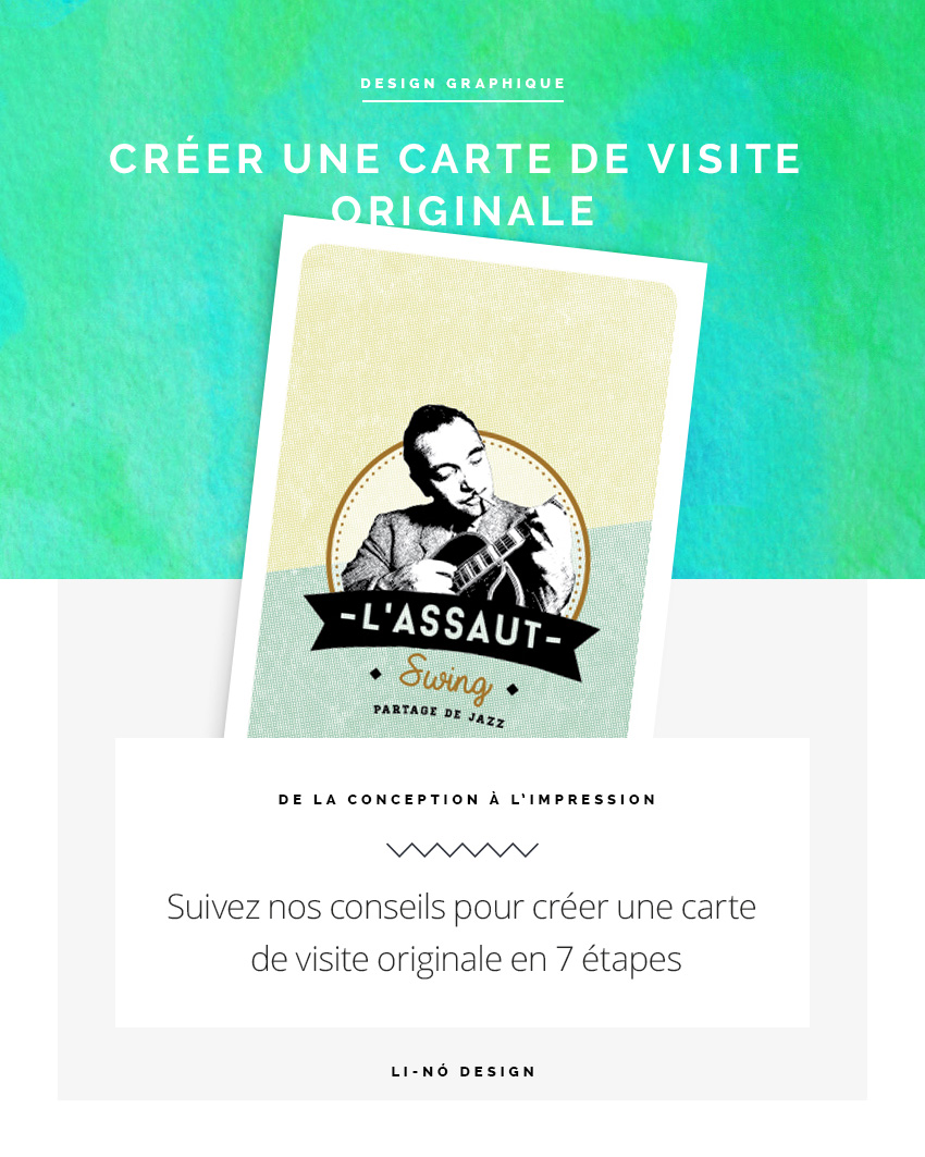 Créer une carte de visite originale - Li-Nó Design