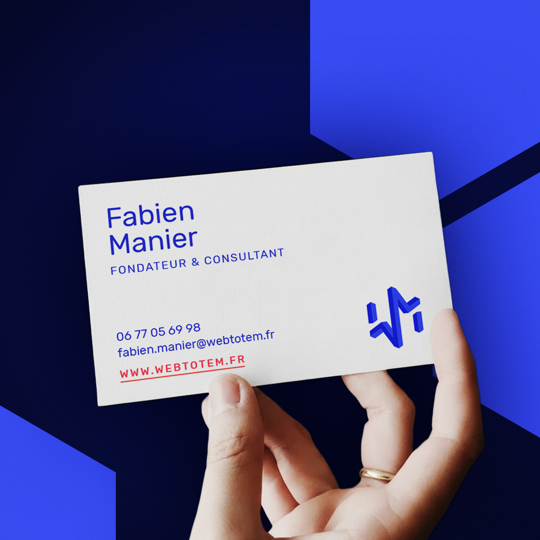 Création branding carte de visite d'une agence digitale spécialiste du e-commerce