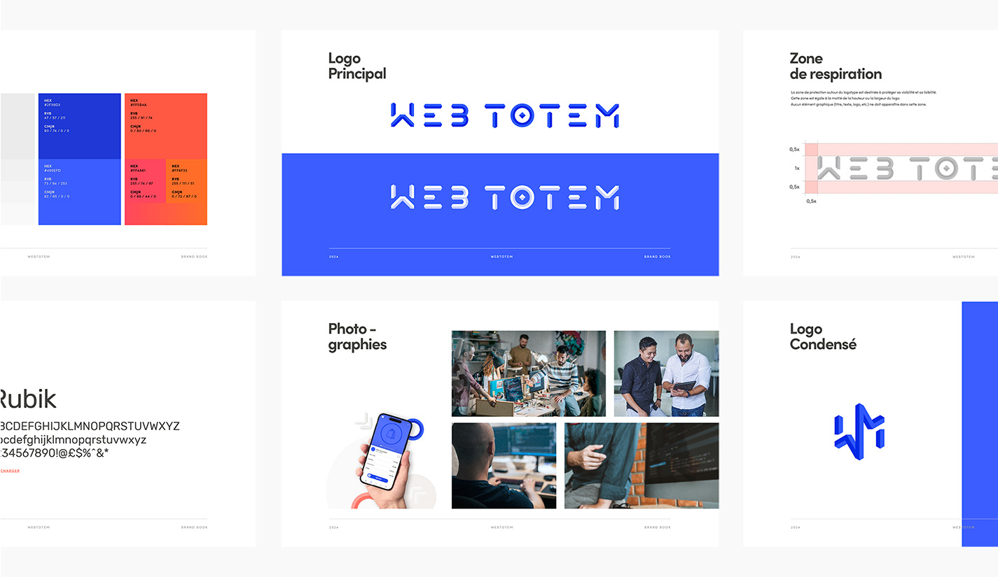 Création Brand book Identité visuelle branding d'une agence digitale spécialiste du e-commerce