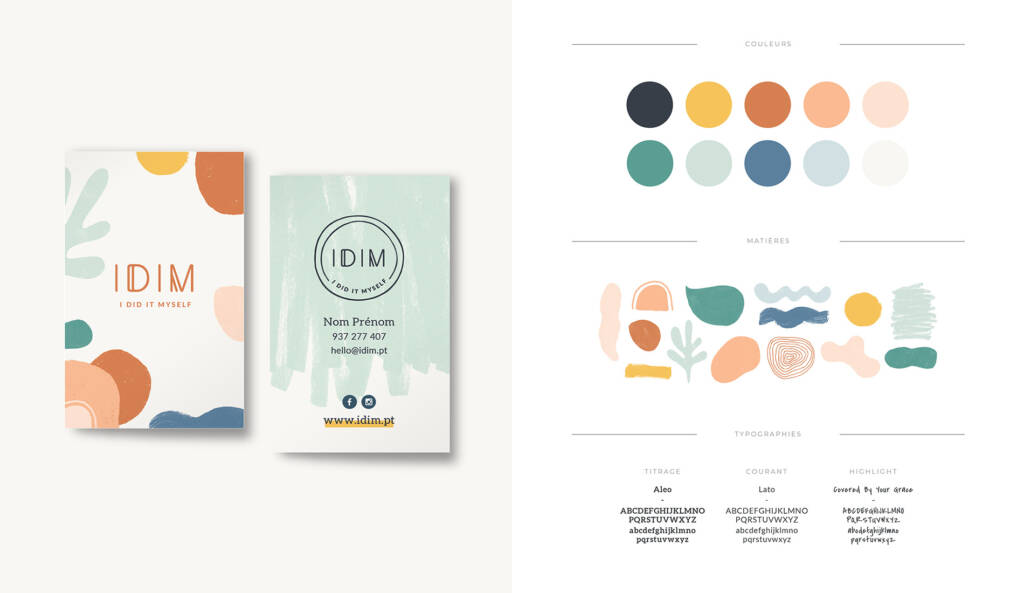 Le guide d’identité visuelle : un outil essentiel pour faire vivre votre image. Exemple brand board. Blog Li-Nó Design graphique en Occitanie