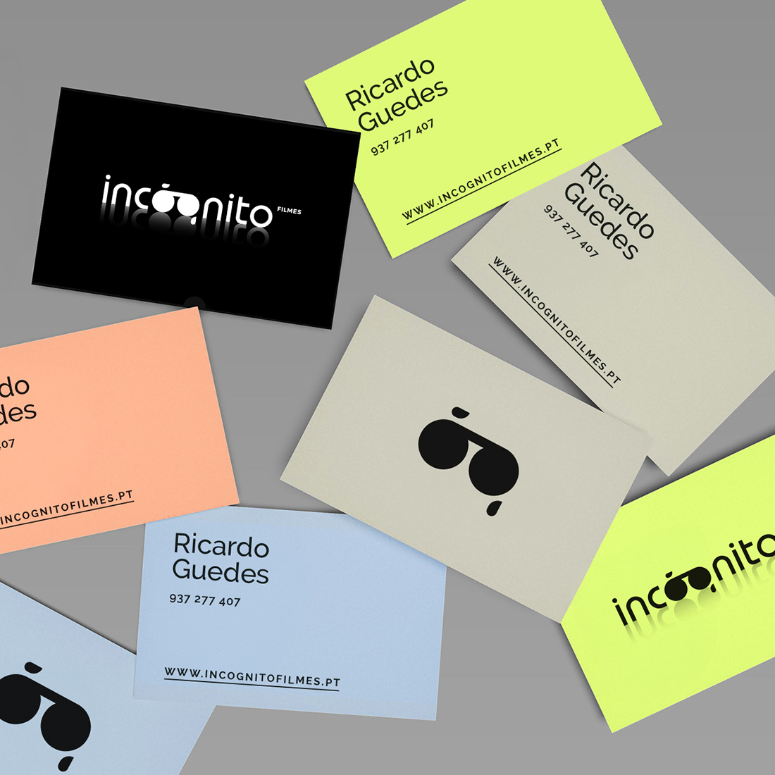 création logo et carte de visite pour une société de production cinématographique spécialisée dans le cinéma d'auteur